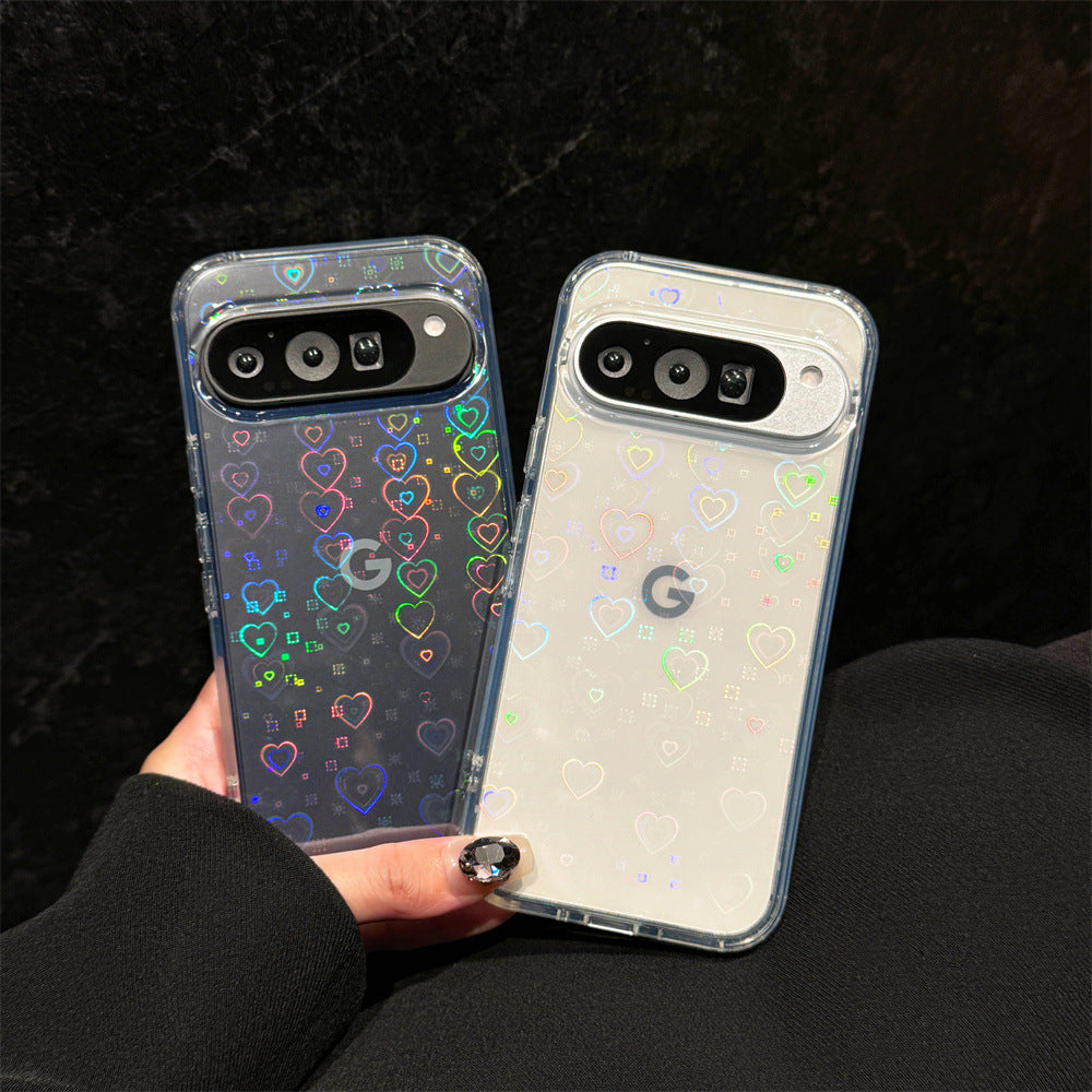 Applicable Google10Phone Case Google9pro Terminator9roXL Glitter Magnetic Transparent Case Cross-Border Protection
