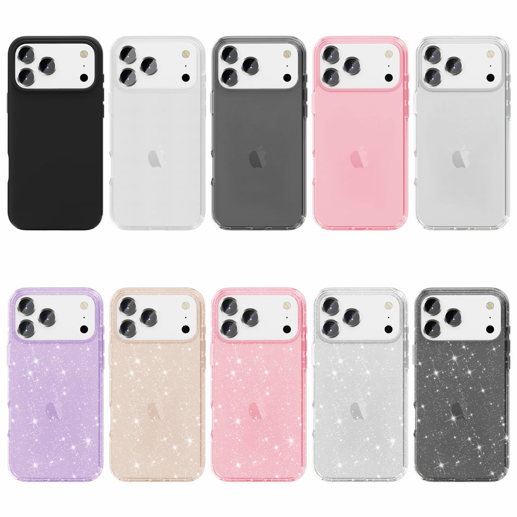 iPhone17Pro Terminator Magnetic Phone Case for Apple17Pro Transparent Glitter MagSafe Shell