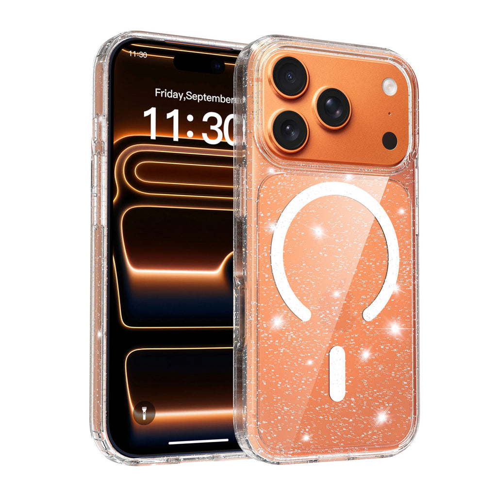 Sanfeng Compatible with Apple16Phone case iPhone17pro Glitter High Transparency Shockproof Protective Case15pm Protective Sleeve