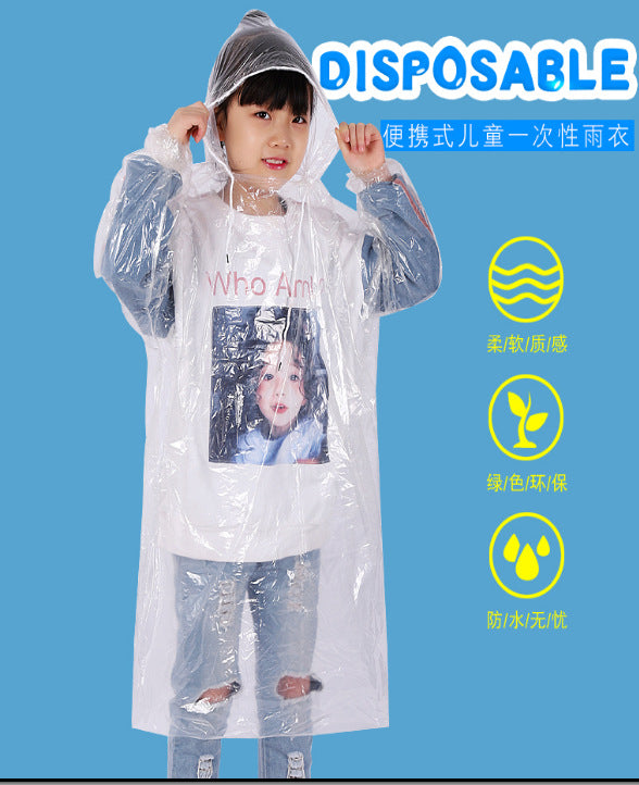 Disposable raincoat outdoor mountaineering portable travel raincoat thickened extra large portable raincoat spot supply