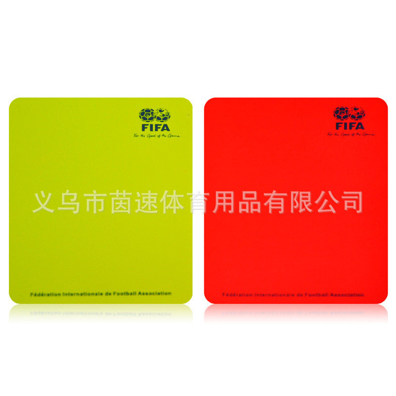 Wholesale football red and yellow cards, pencil with holster, referee red and yellow cards, record book red and yellow cards referee tools