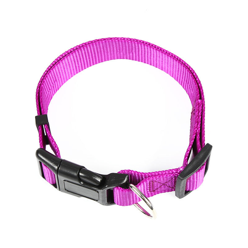 Pet Supplies Wholesale Dog Chain Plain Nylon Pet Collar Dog Neck Cover Pet Traction Rope Factory Direct Sales Dog Rope