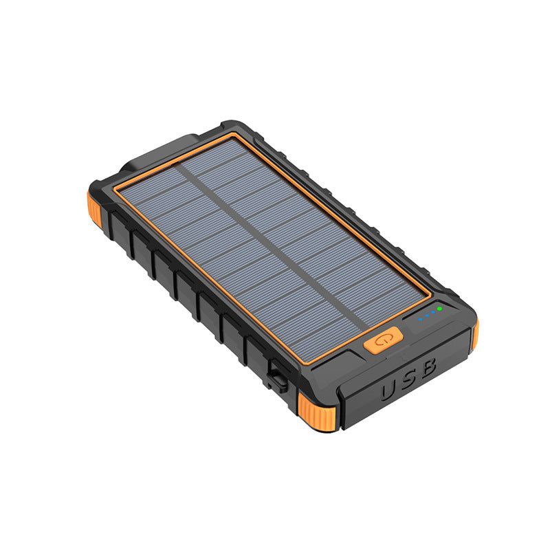 Large capacity 20,000 mAh new solar portable power bank outdoor compass mobile power supply anti-drop