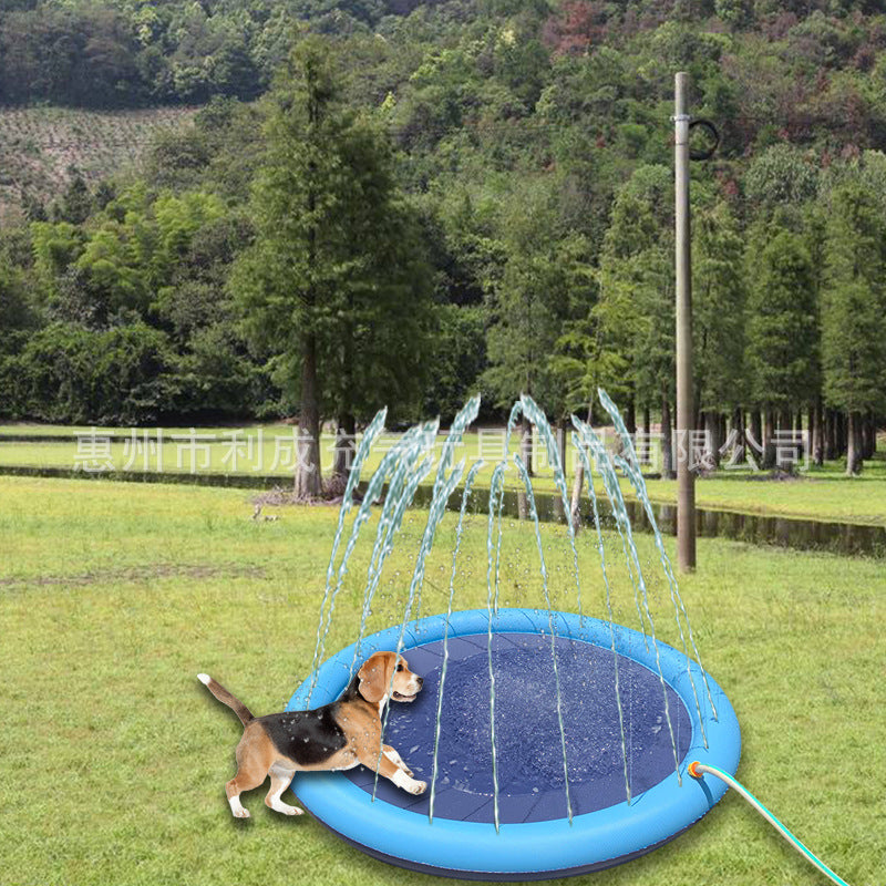Licheng Customized Cross-border Water Pad Dog Toy Dog Game Pad Pet Water Pad Pet Dog Water Spray Toy