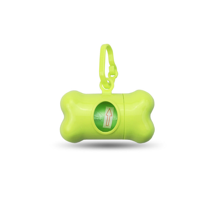 Amazon Pet Products Dog Toilet Bone Type Plastic Ring Aluminum Ring Cleaning Dispenser Cross-border Hot Sale