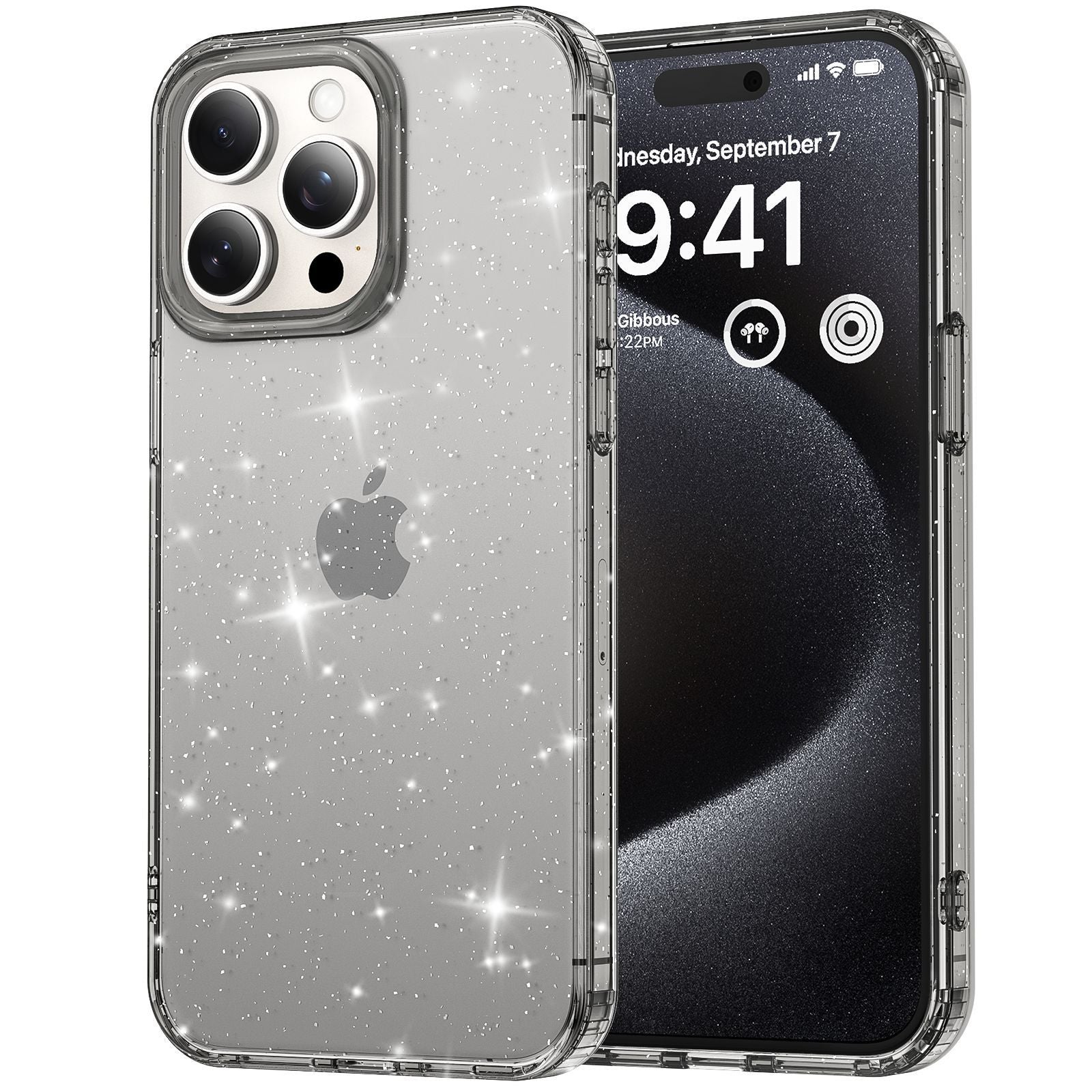 Apple17Phone case iPhone15Pro Magnetic case compatible with starry sky glitter16Protective Case Anti-Scratch Self-Repairing