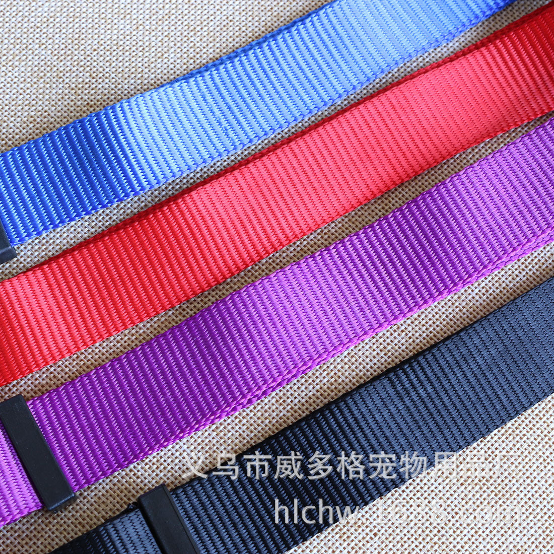 Pet Supplies Wholesale Dog Chain Plain Nylon Pet Collar Dog Neck Cover Pet Traction Rope Factory Direct Sales Dog Rope