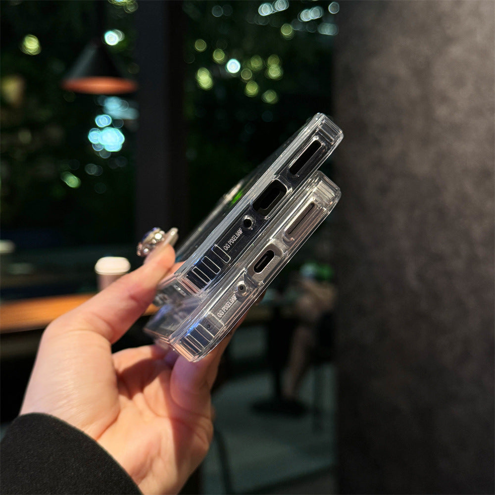 Applicable Google10Phone Case Google9pro Terminator9roXL Glitter Magnetic Transparent Case Cross-Border Protection