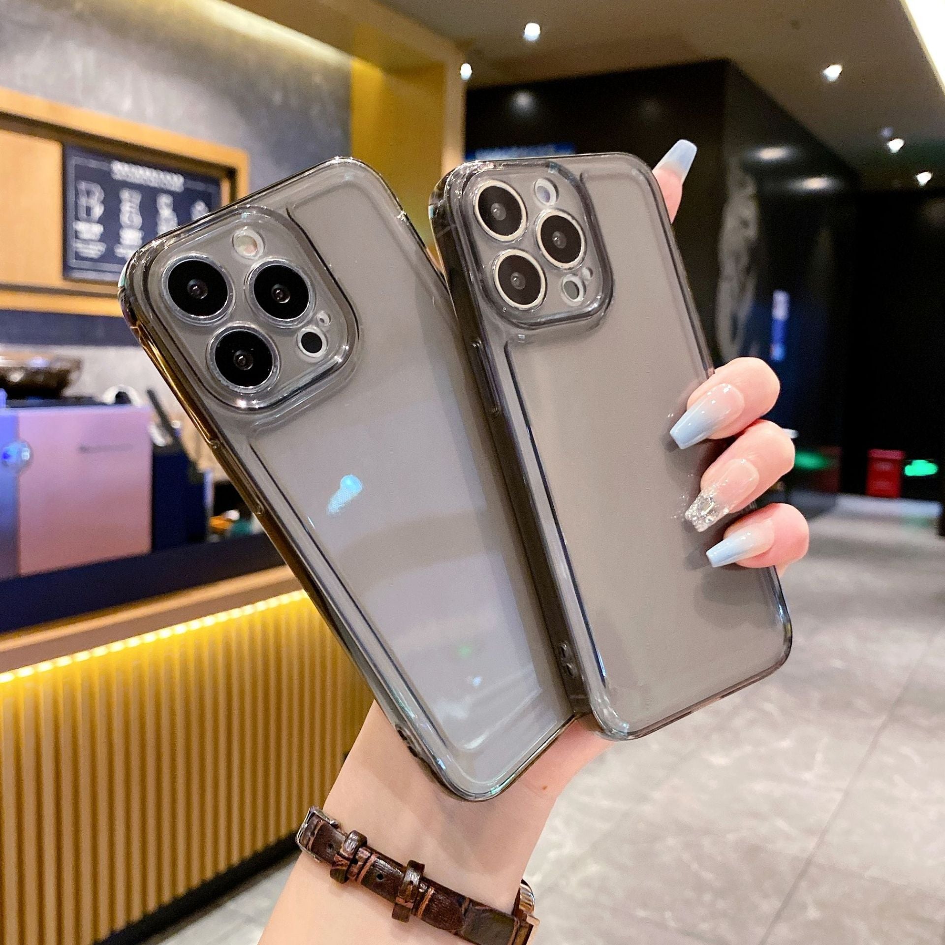 Suitable for Apple17promax Transparent Phone Case iphone16tpu Anti-Fall15Space Full Package13Protective Sleeve