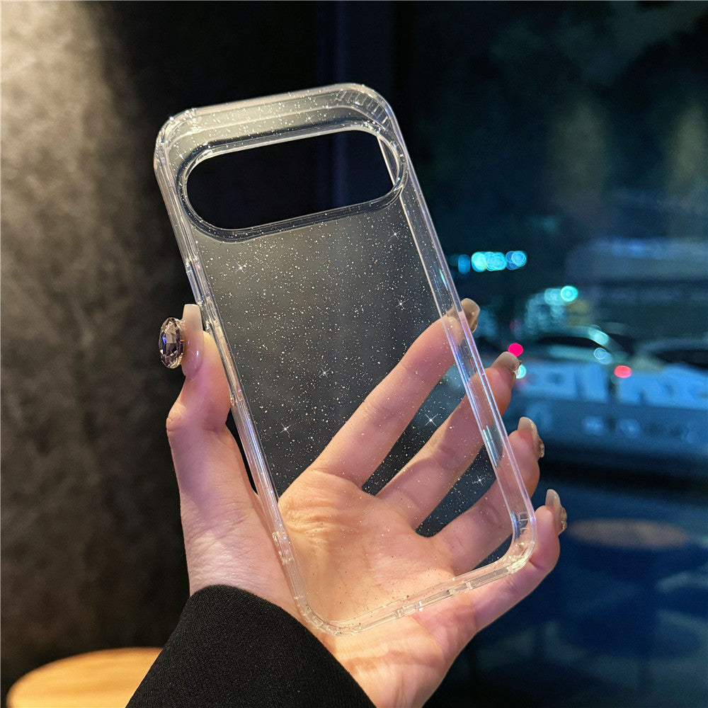 Applicable Google10Phone Case Google9pro Terminator9roXL Glitter Magnetic Transparent Case Cross-Border Protection