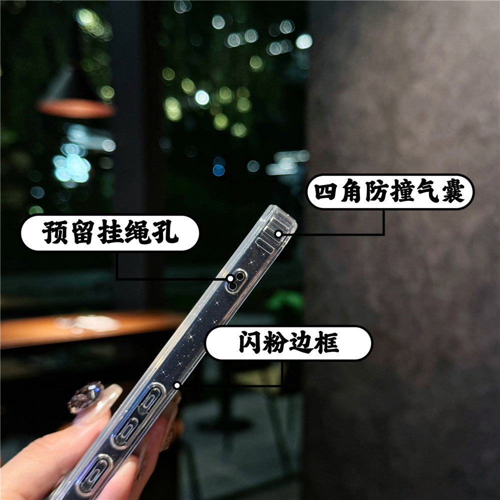 Applicable Google10Phone Case Google9pro Terminator9roXL Glitter Magnetic Transparent Case Cross-Border Protection