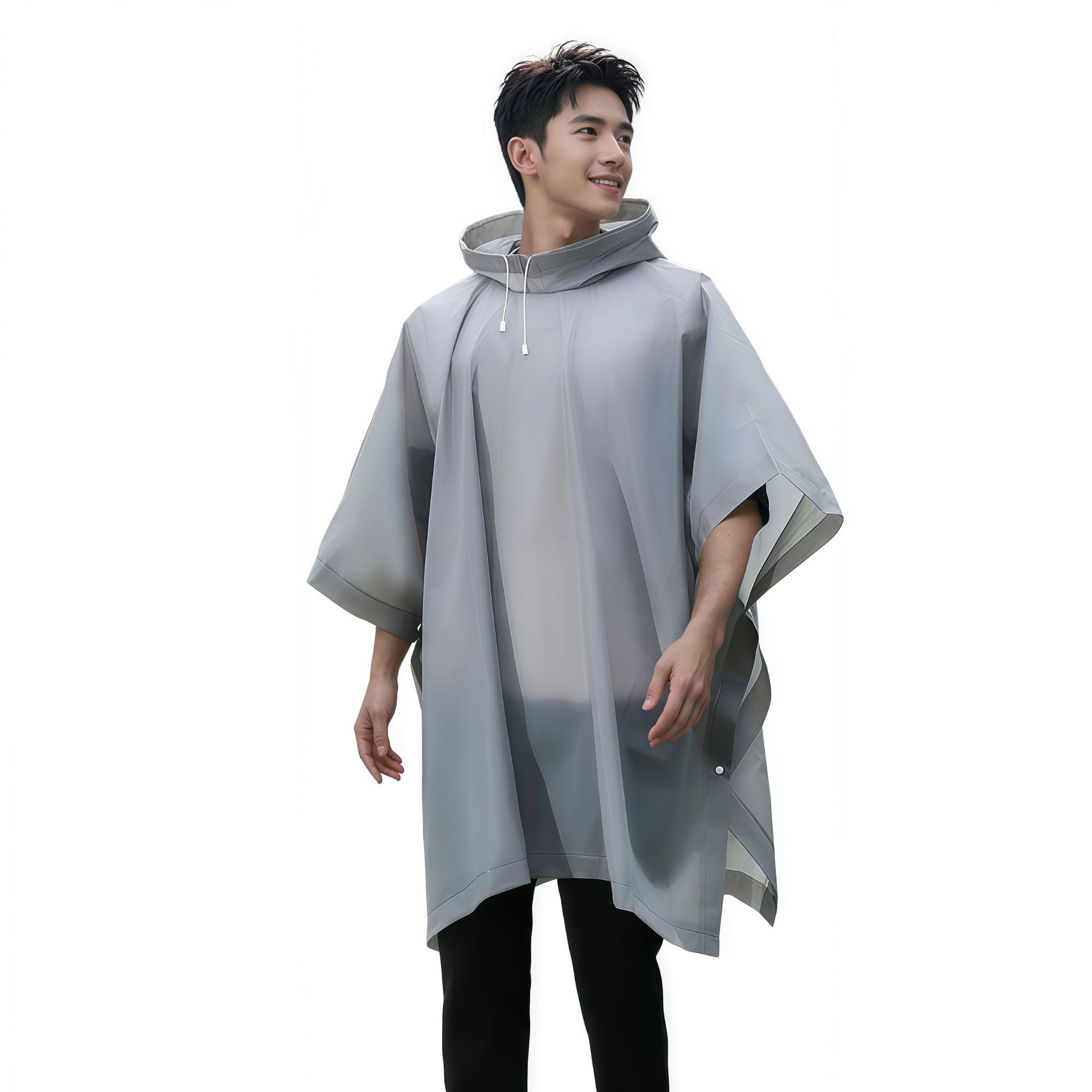 Non-disposable EVA cape raincoat outdoor adult travel concert portable multi-functional fashion poncho