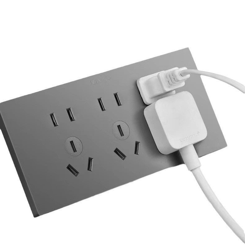 118 Concealed switch Siamese ten-hole socket in series New national standard 15 panel plug Household multi-function usb flame retardant