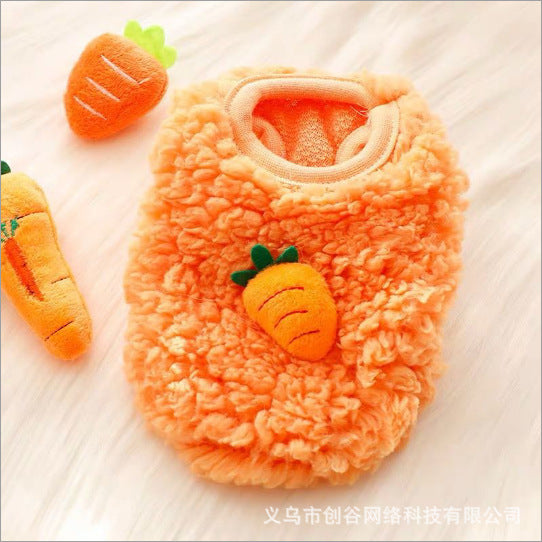 Supersmall kitten puppy dog clothes teddy puppy teacup dog newborn full moon autumn and winter milk dog milk cat vest