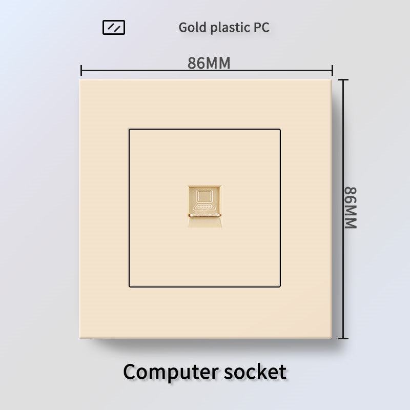 Foreign trade Hong Kong and Macao British 13A socket USB with Type-c plug + British standard electrical switch PC flame retardant panel plug