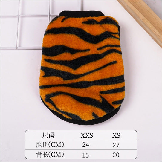 Supersmall kitten puppy dog clothes teddy puppy teacup dog newborn full moon autumn and winter milk dog milk cat vest