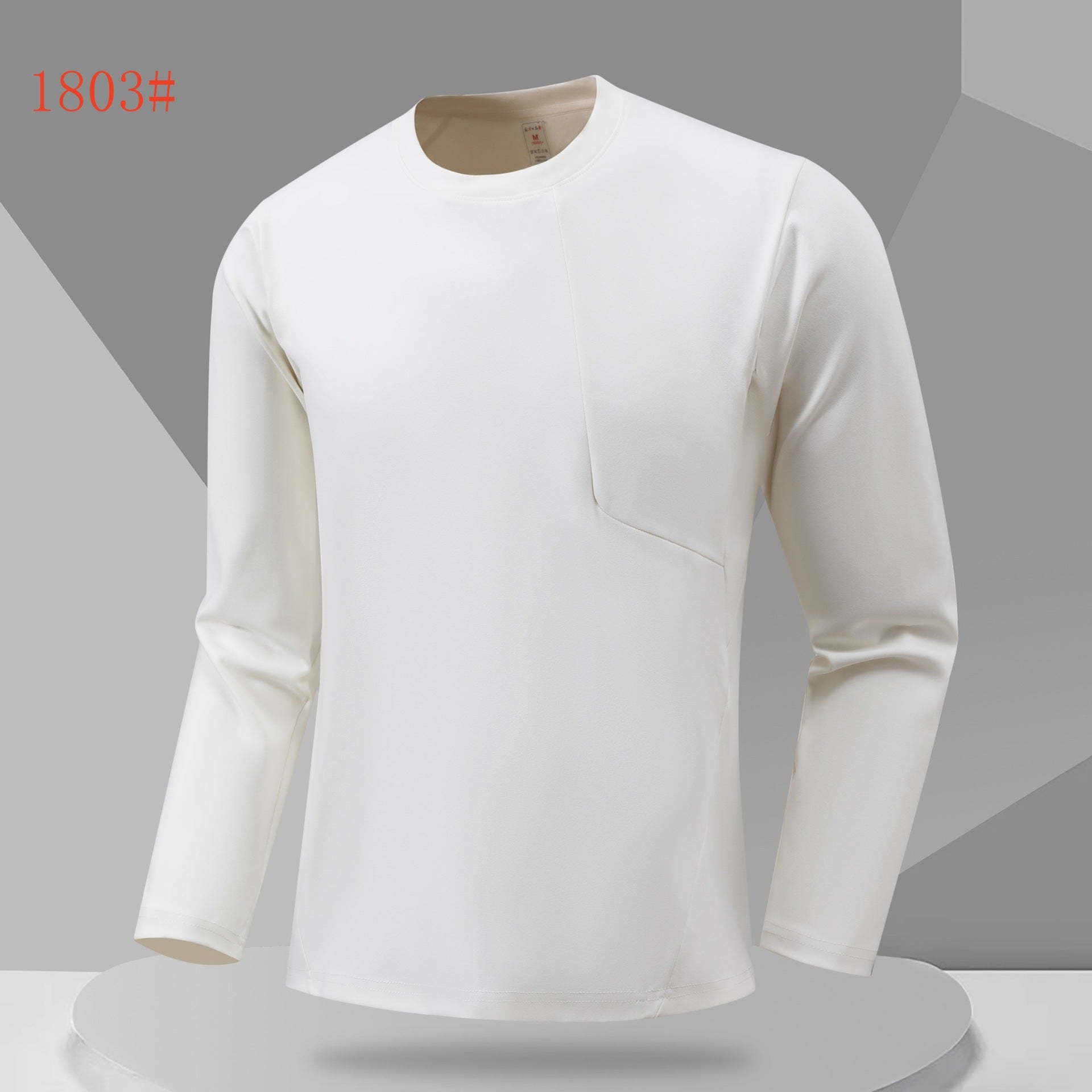 Outdoor running fitness sportswear moisture-absorbing quick-drying bottoming top men's and women's casual slim-fit crew neck long-sleeved t-shirt