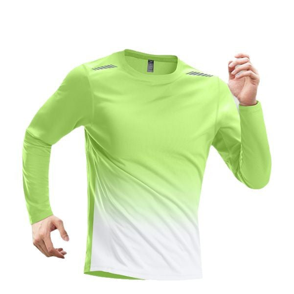 Sports quick-drying clothes long-sleeved t-shirt men's ice silk sunscreen summer thin breathable mountaineering running loose outdoor top