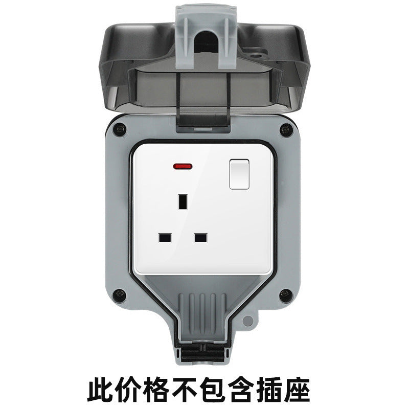 Foreign trade Hong Kong and Macao British 13A socket USB with Type-c plug + British standard electrical switch PC flame retardant panel plug