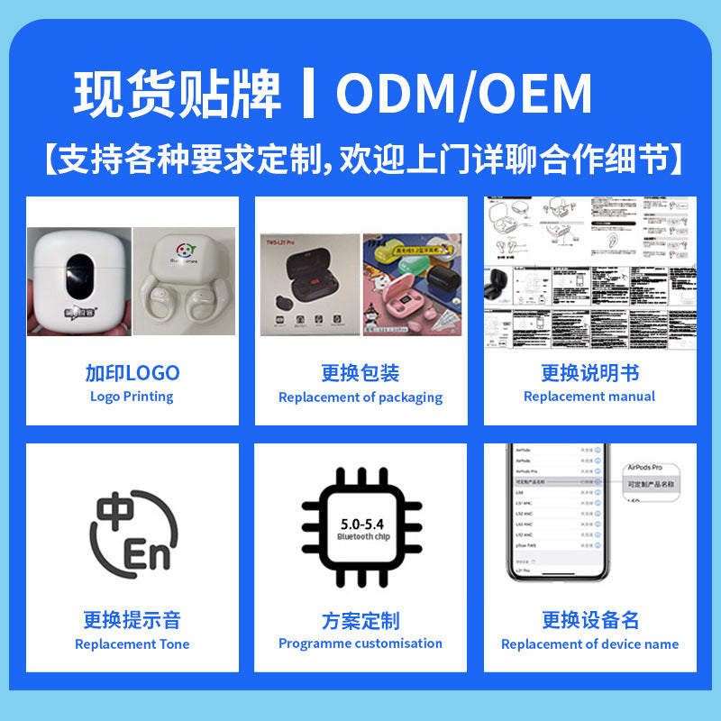 2025 new bluetooth headset wireless ear clip bluetooth headset open long battery life translation headset ear clip