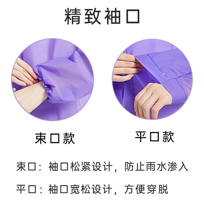 Source manufacturer eva raincoat thickened + full body rainstorm protection travel concert flat bundle mouth disposable raincoat