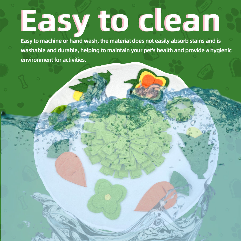 Pet dog foraging to relieve boredom and relieve emotions Round sniffing pad Pet supplies Hamster sniffing puzzle sniffing nest pad