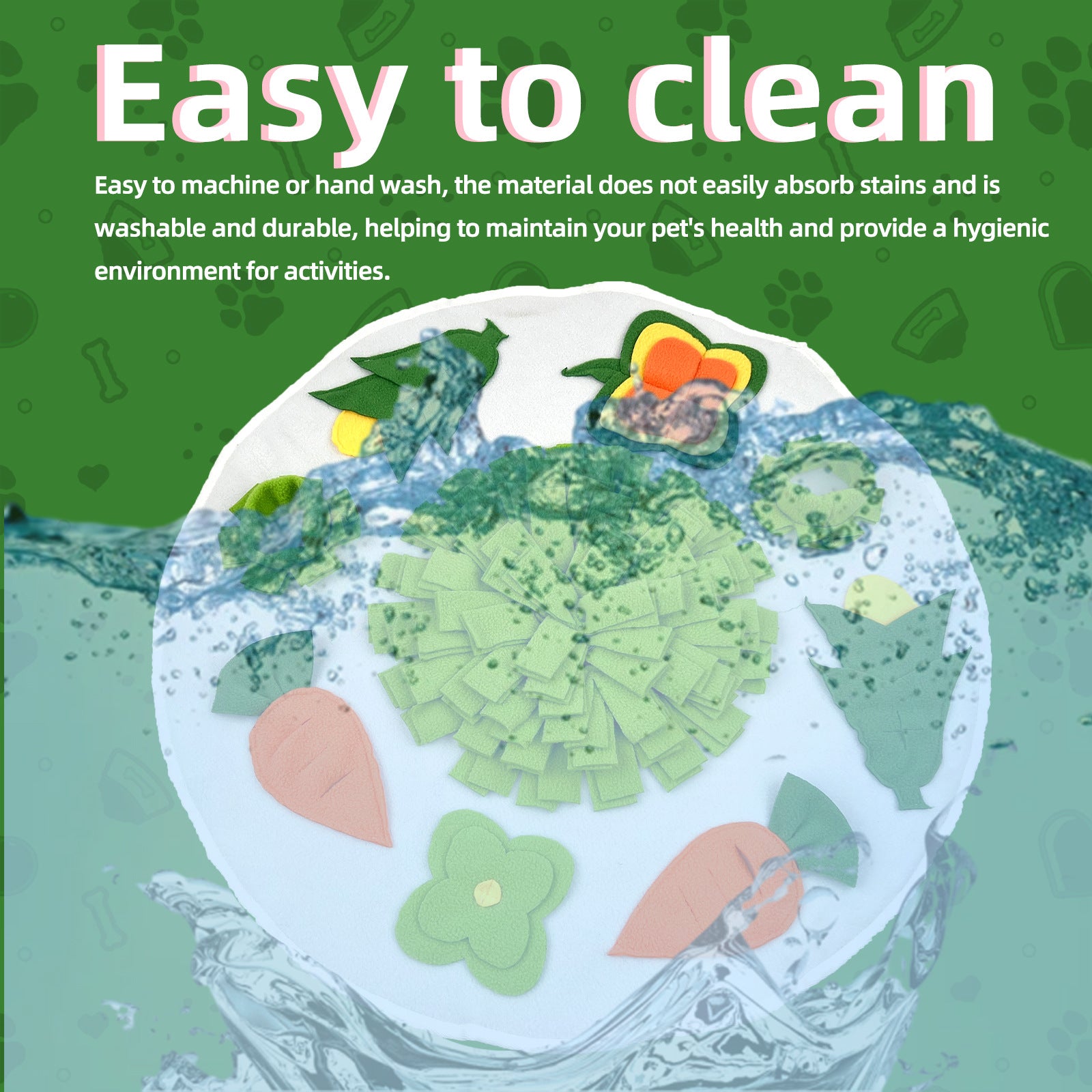 Pet dog foraging to relieve boredom and relieve emotions Round sniffing pad Pet supplies Hamster sniffing puzzle sniffing nest pad