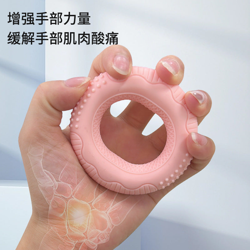 Pinch Grip Silicone Grip Ring Professional Hand Practice Fitness Hand Rehabilitation Strength Double Strength Training Grip Ring