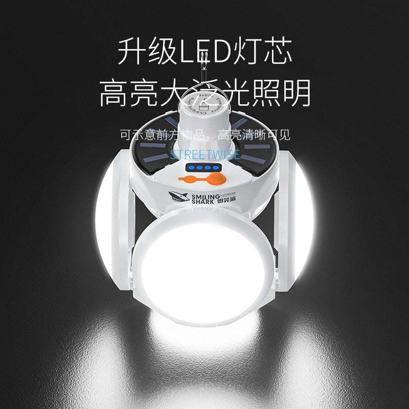 Lighting Camping Light Foldable Solar Night Market Stall Light Home Student Dormitory LED Super Bright Power Outage