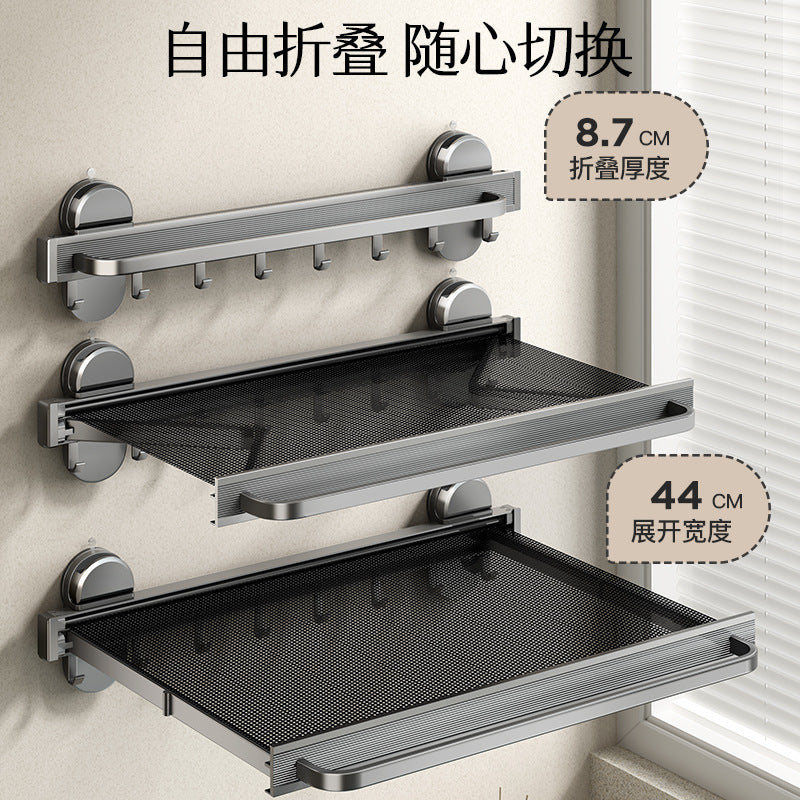 Bathroom Suction Cup Telescopic Bath Towel Rack Towel Rack Toilet Clothes Artifact Toilet No Punching Towel Rack