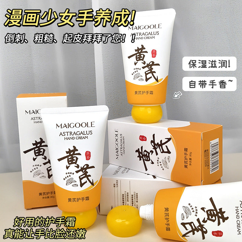 Mei Dailin Astragalus Hand Cream, Rough, Dry in Autumn and Winter, Hydrating and Moisturizing, Non-greasy, Moisturizing and Long-lasting Fragrant Hand Cream