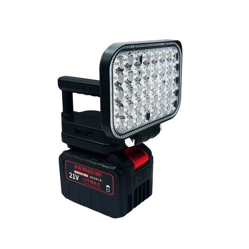 Outdoor camping lighting lithium battery light LED portable emergency long battery life USB rechargeable lithium battery stall light super bright