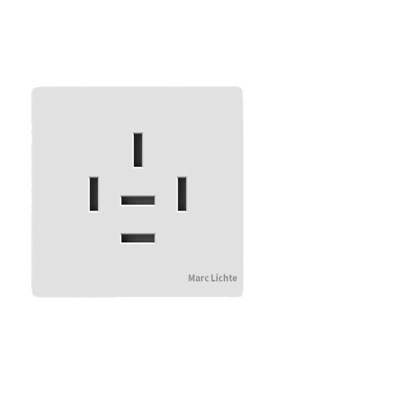 380V three-phase five-wire five-hole industrial plug 16A/25A wall socket 5-core air conditioner high-power 86 type 440v