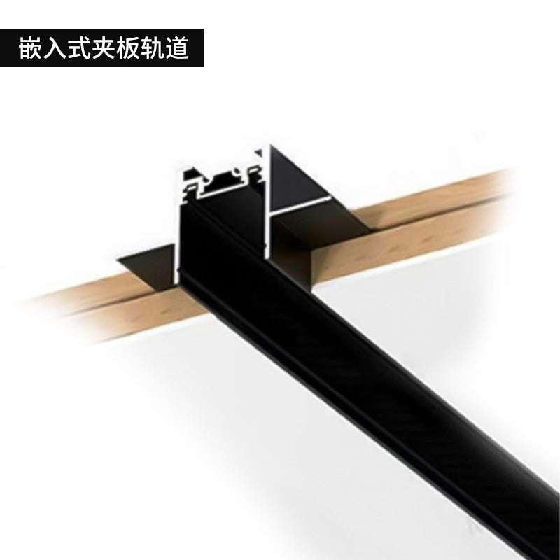 LED magnetic track light surface mounted commercial lighting intelligent embedded clothing shop background wall cob guide rail spotlight