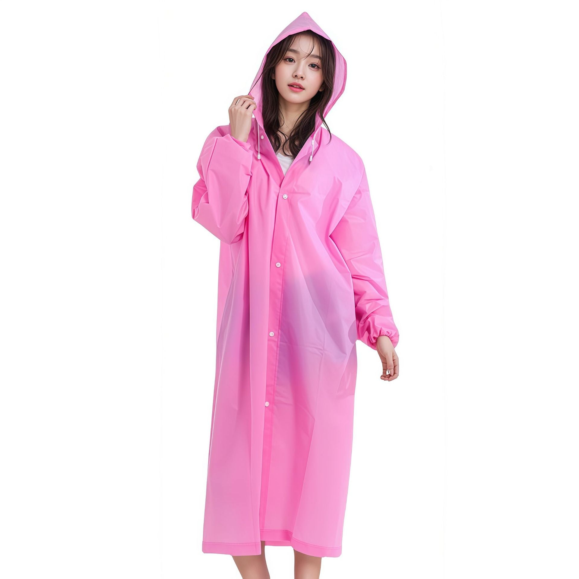 Non-disposable EVA cape raincoat outdoor adult travel concert portable multi-functional fashion poncho