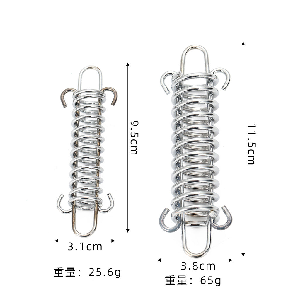 Reinforced outdoor camping tent spring buckle strong wind rope buckle stainless steel canopy tensile buckle pet traction rope buckle