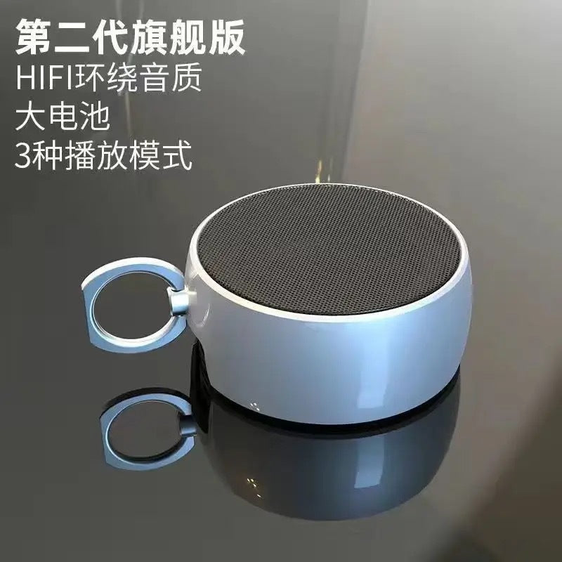 German metal small steel cannon Bluetooth speaker home wireless outdoor card computer mini speaker bass volume