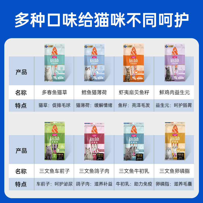 McFuddy Cat Strips Salmon Tuna Cat Strips Cat Wet Food Cat Snack Manufacturer Cat Food Canned Cat Food