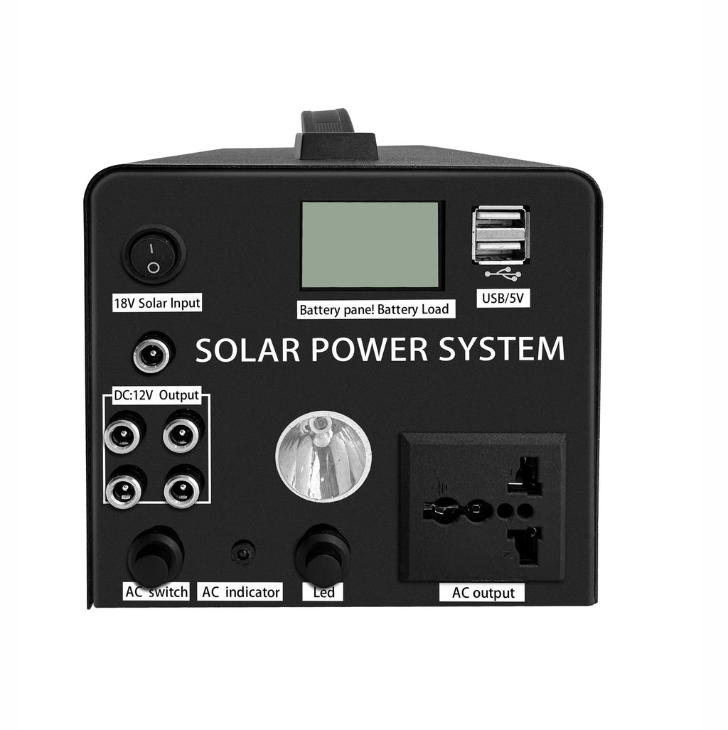 Portable outdoor LED notebook mobile energy storage power supply 150W high-power vehicle emergency solar charging