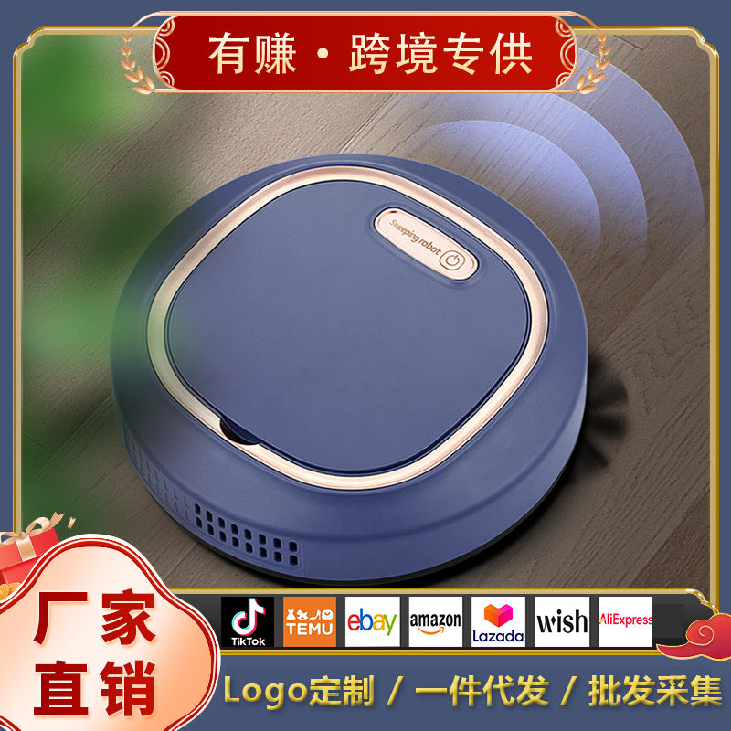 Sweeping robot sweeping vacuum mopping three-in-one household automatic sweeping machine cross-border gift wholesale