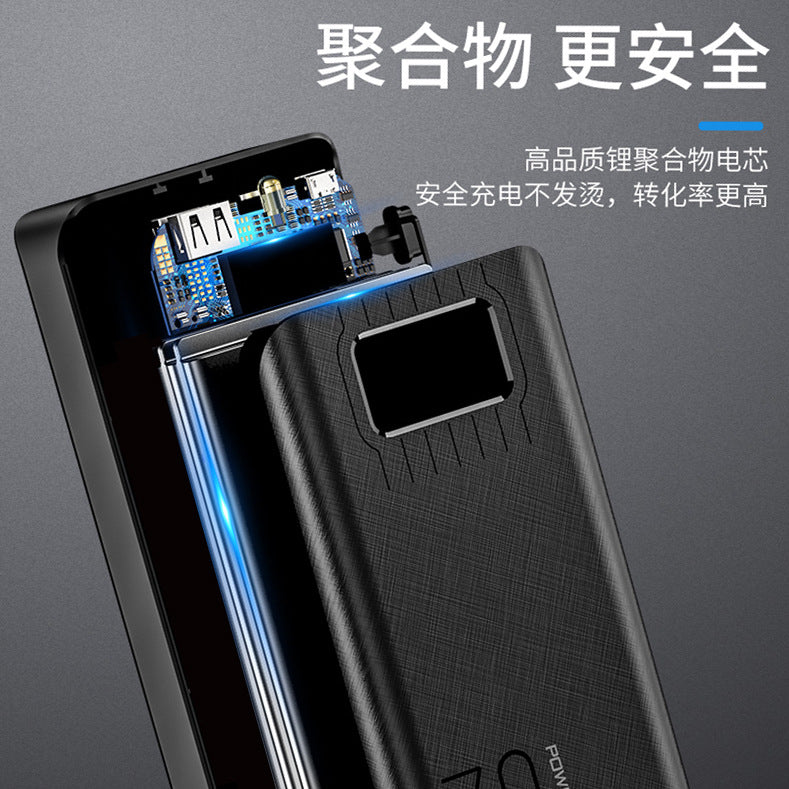 Wholesale genuine power bank large capacity 30000 mAh mobile phone fast charging mobile power supply 3m, Ah charging digital display