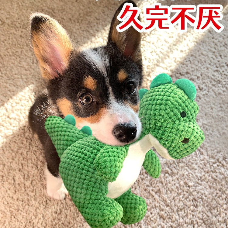 Dog toys accompany to relieve boredom, dinosaur vocalization and bite resistance, teddy than bear, small dog supplies, puppies grinding teeth consumes physical strength