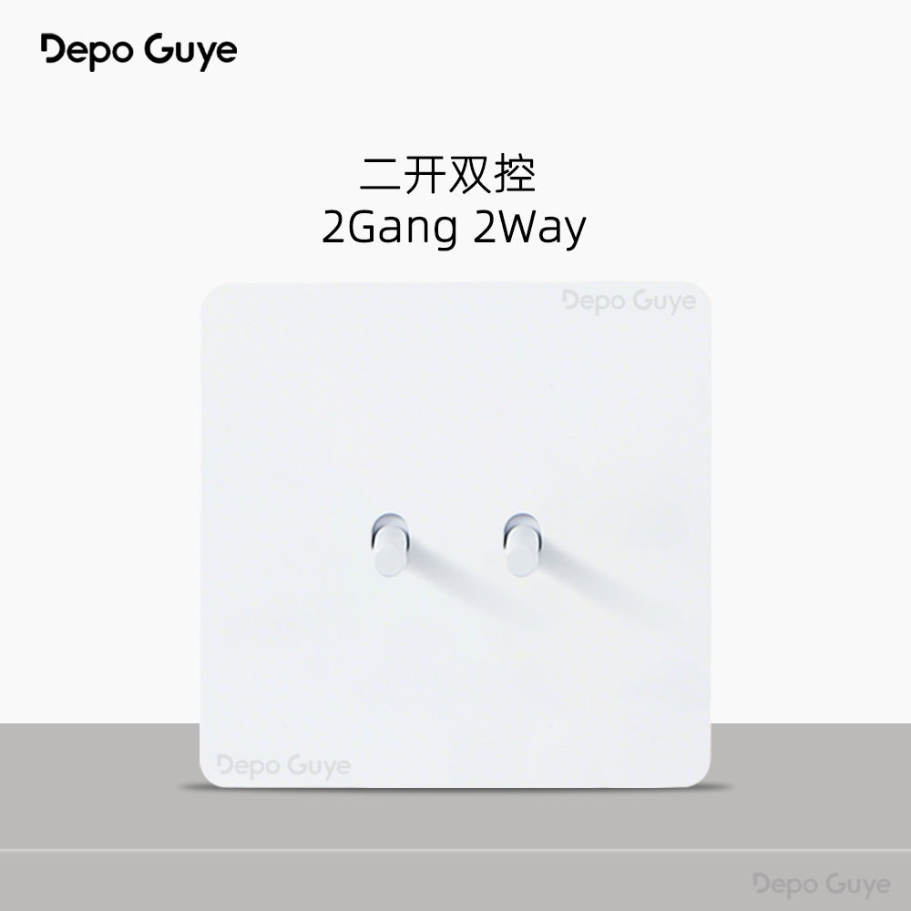 Foreign trade simple wind stainless steel switch panel 86 type concealed Hong Kong and Macao British standard European socket brass lever