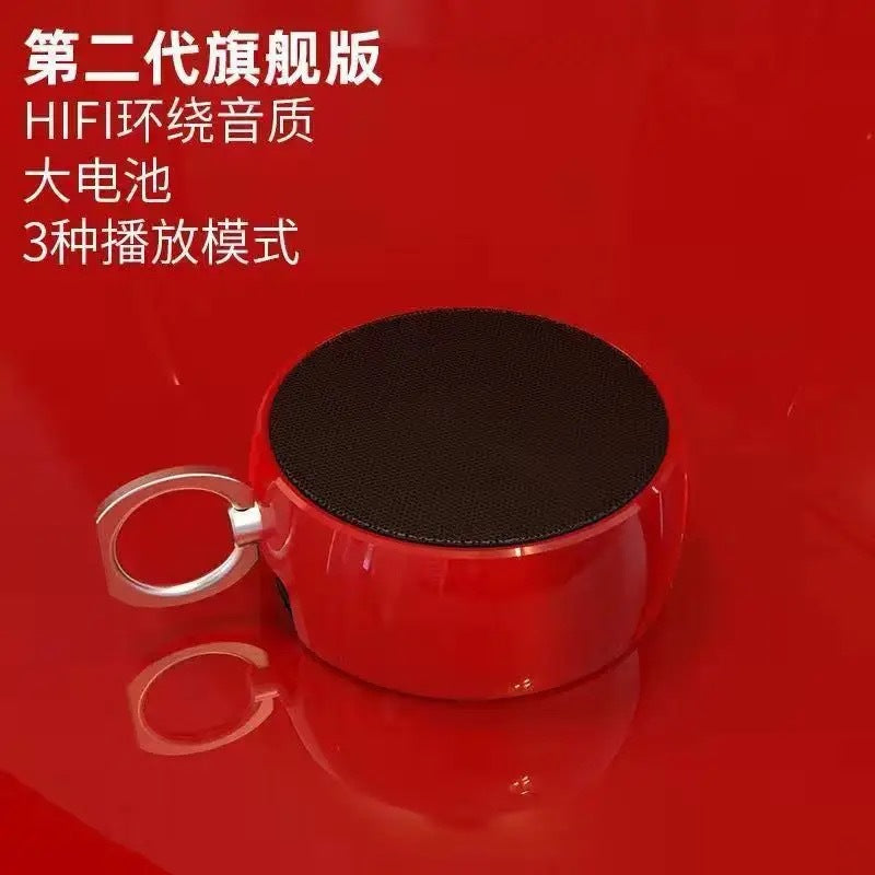 German metal small steel cannon Bluetooth speaker home wireless outdoor card computer mini speaker bass volume