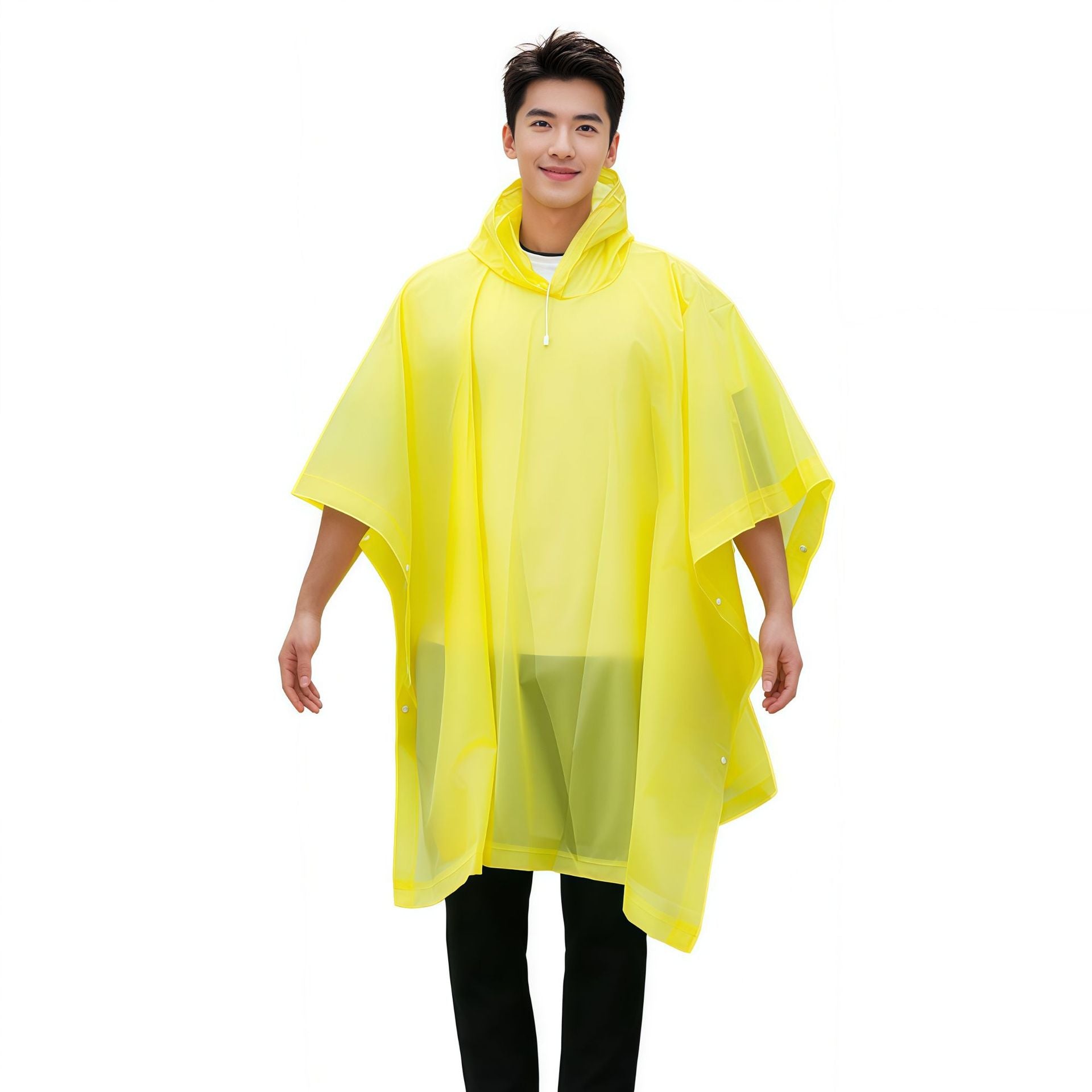 Non-disposable EVA cape raincoat outdoor adult travel concert portable multi-functional fashion poncho