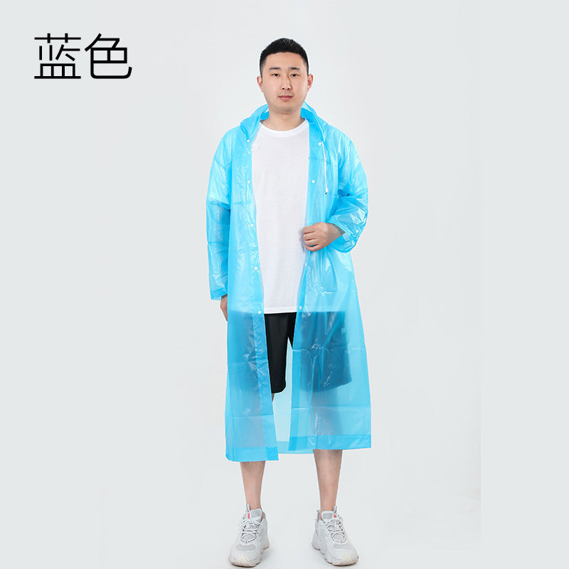 EVA fashionable and environmentally friendly lightweight raincoat manufacturer non-disposable thickened adult raincoat outdoor travel