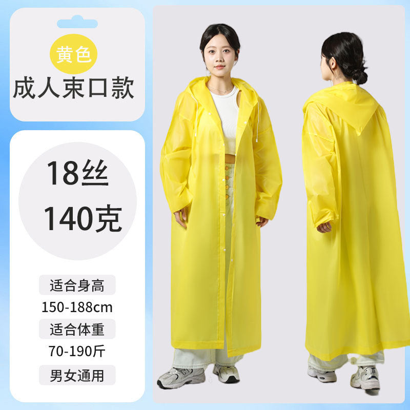 Raincoat Thickened Long Disposable Children Adult Portable Poncho Full Body Rainstorm Men's and Women's Travel Outdoor Portable