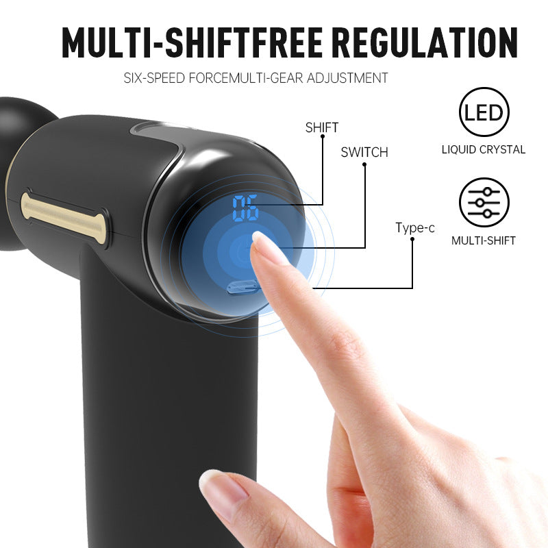 Cross-border fascia gun massager professional massager muscle relaxation impact fascia gun high-power wholesale explosion