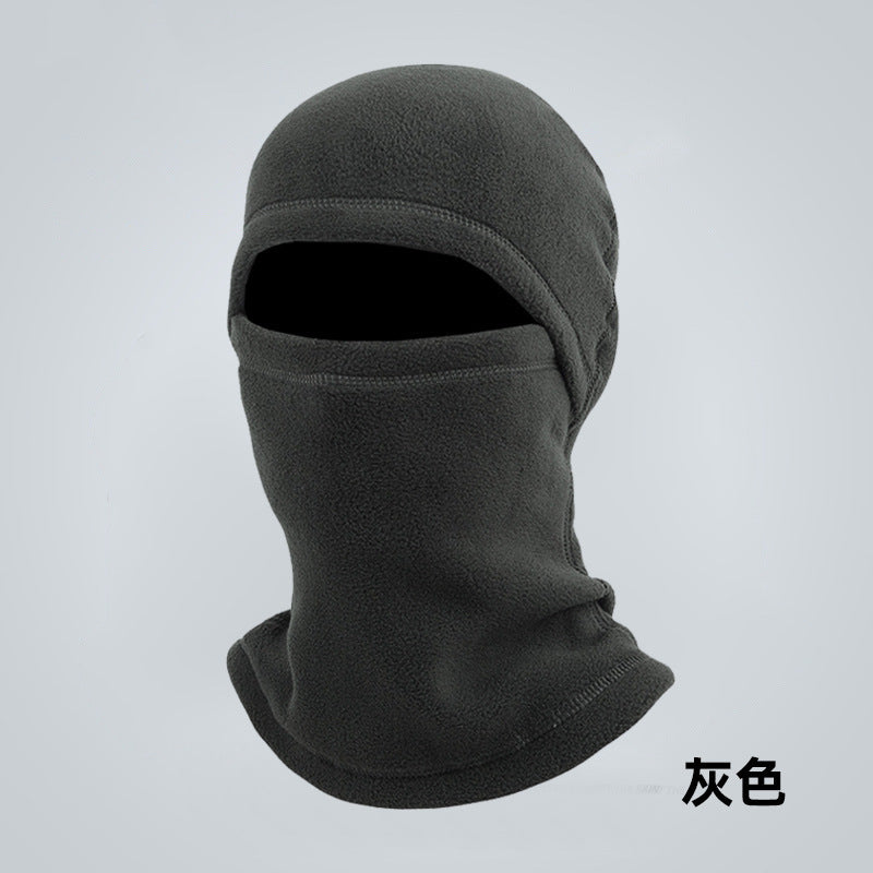 Winter integrated windproof cycling mask multi-functional scarf outdoor skiing hat fleece cold-proof and warm headgear
