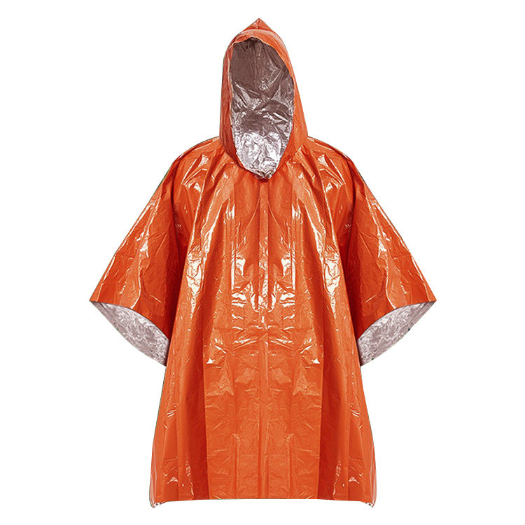 Cross-border outdoor first aid sleeping bag raincoat survival clothing emergency blanket warm and cold camping outdoor hiking equipment poncho